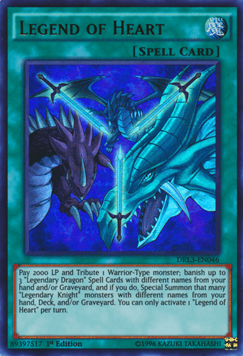 Legend of Heart - DRL3-EN046 Ultra Rare 1st Edition