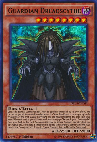 Guardian Dreadscythe - DRL3-EN049 Ultra Rare 1st Edition