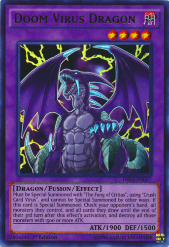 Doom Virus Dragon - DRL3-EN057 Ultra Rare 1st Edition