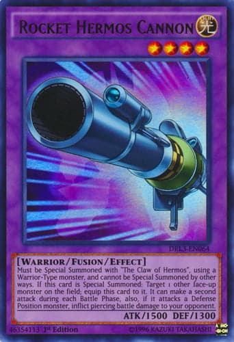 Rocket Hermos Cannon - DRL3-EN064 Ultra Rare 1st Edition