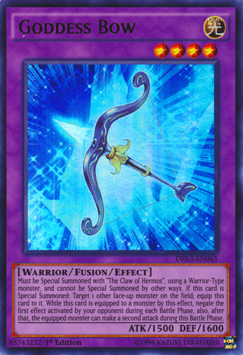 Goddess Bow - DRL3-EN065 Ultra Rare 1st Edition