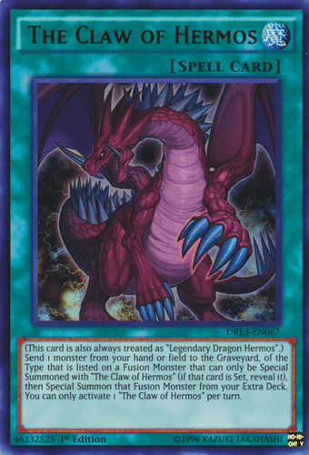 The Claw of Hermos - DRL3-EN067 Ultra Rare 1st Edition