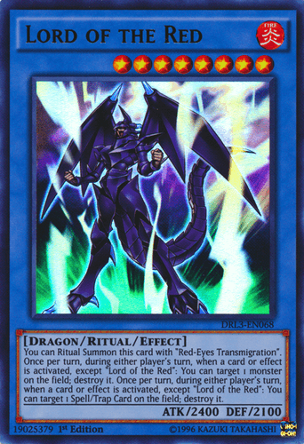 Lord of the Red - DRL3-EN068 Ultra Rare 1st Edition