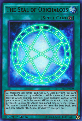 The Seal of Orichalcos - DRL3-EN070 Ultra Rare 1st Edition