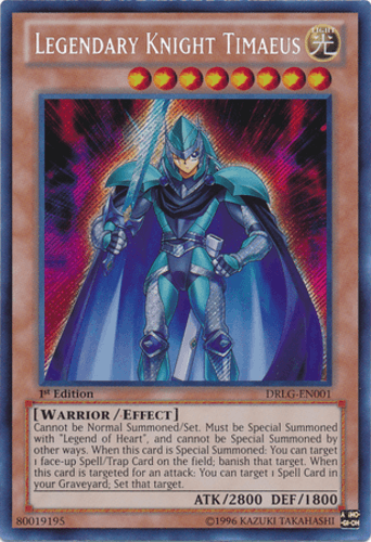 Legendary Knight Timaeus - DRLG-EN001 Secret Rare 1st Edition