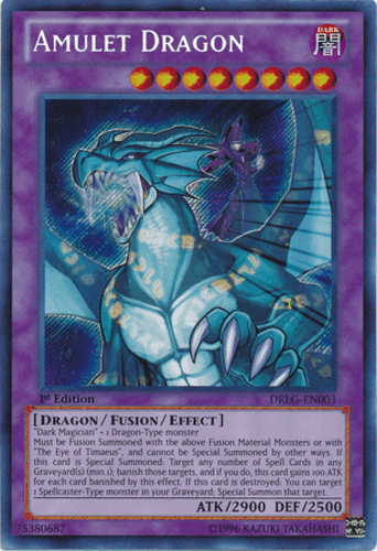 Amulet Dragon - DRLG-EN003 Secret Rare 1st Edition