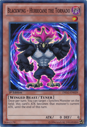 Blackwing - Hurricane the Tornado - DRLG-EN029 Super Rare 1st Edition