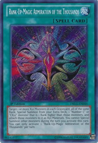 Rank-Up-Magic Admiration of the Thousands - DRLG-EN044 Secret Rare Unlimited
