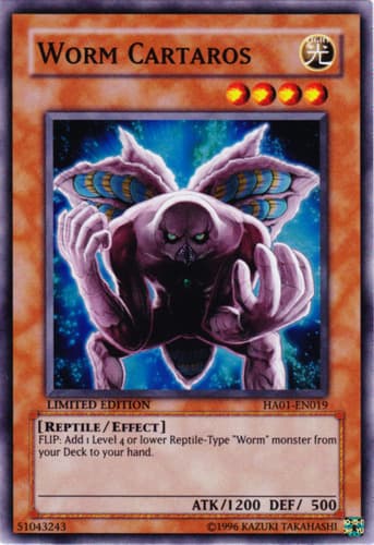 Worm Cartaros - DT01-EN028 Common Limited Edition