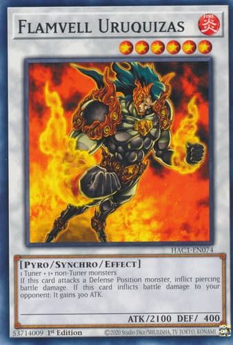Flamvell Uruquizas - DT01-EN033 Rare Limited