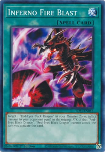 Inferno Fire Blast - DT01-EN041 Rare Limited