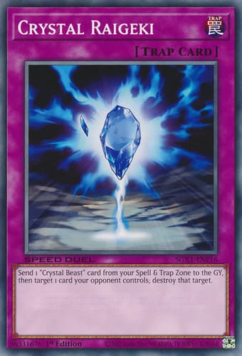 Crystal Raigeki - DT01-EN099 Common Limited