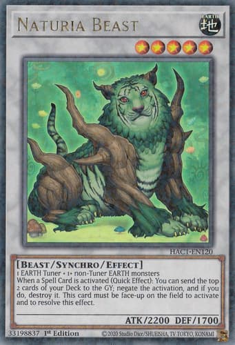 Naturia Beast - DT02-EN032 Ultra Rare Limited