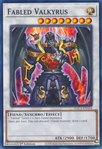 Fabled Valkyrus - DT02-EN086 Ultra Rare Limited