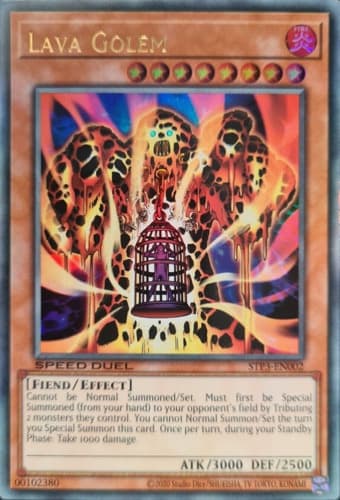 Lava Golem - DT03-EN006 Duel Terminal Super Parallel Rare Limited Edition