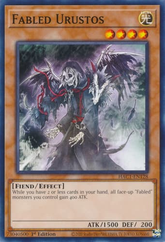 Fabled Urustos - DT03-EN008 Duel Terminal Normal Parallel Rare Limited Edition