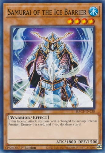 Samurai of the Ice Barrier - DT03-EN026 Rare Limited Edition