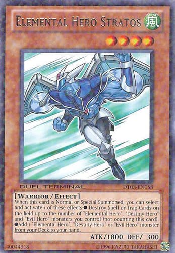 Elemental HERO Stratos - DT03-EN058 Rare Limited