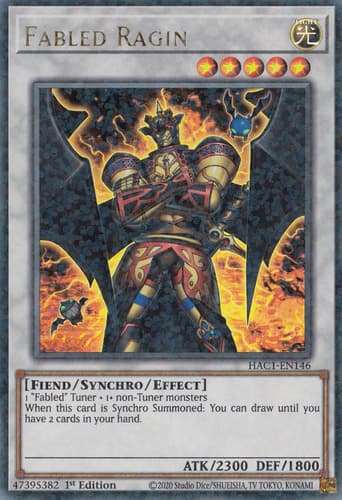 Fabled Ragin - DT03-EN088 Ultra Rare Limited