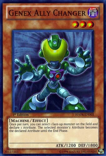 Genex Ally Changer - DT04-EN013 Duel Terminal Normal Parallel Rare Limited Edition