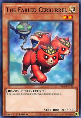 The Fabled Cerburrel - DT04-EN018 Super Rare Limited Edition