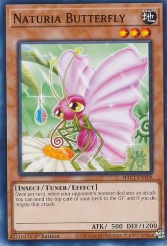 Naturia Butterfly - DT04-EN029 Duel Terminal Rare Parallel Rare Limited Edition