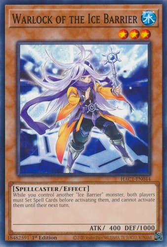 Warlock of the Ice Barrier - DT04-EN033 Duel Terminal Normal Parallel Rare Limited Edition