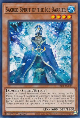 Sacred Spirit of the Ice Barrier - DT04-EN034 Common Limited