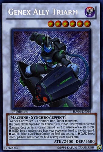 Genex Ally Triarm - DT04-EN038 Duel Terminal Ultra Parallel Rare Limited Edition