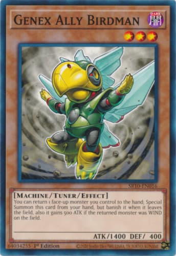 Genex Ally Birdman - DT04-EN067 Duel Terminal Normal Parallel Rare Limited Edition