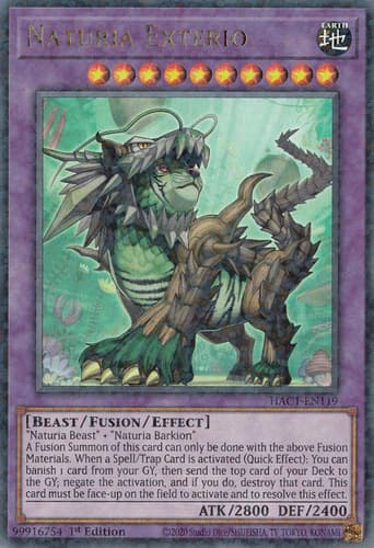 Naturia Exterio - DT04-EN085 Ultra Rare Limited