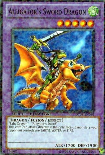 Alligator's Sword Dragon - DT04-EN086 Duel Terminal Normal Parallel Rare Limited Edition