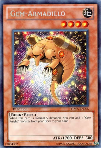 Gem-Armadillo - DT05-EN020 Duel Terminal Rare Parallel Rare Limited Edition