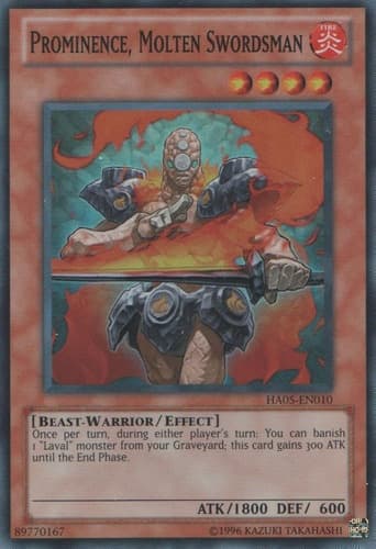 Prominence, Molten Swordsman - DT05-EN025 Common Limited Edition