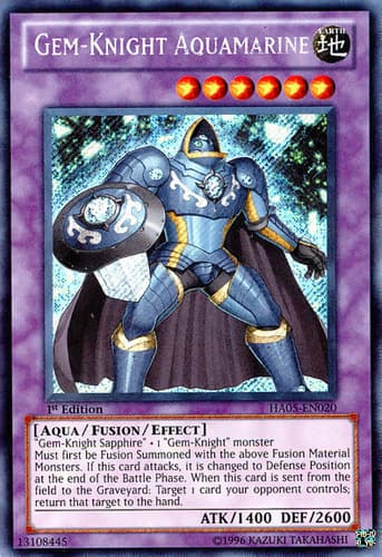 Gem-Knight Aquamarine - DT05-EN035 Duel Terminal Super Parallel Rare Limited Edition