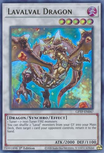Lavalval Dragon - DT05-EN037 Ultra Rare Limited