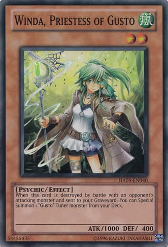 Winda, Priestess of Gusto - DT05-EN073 Common Limited Edition
