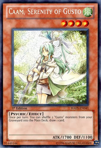 Caam, Serenity of Gusto - DT05-EN074 Duel Terminal Super Parallel Rare Limited Edition