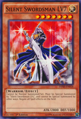 Silent Swordsman LV7 - DT06-EN001 Duel Terminal Super Parallel Rare Limited Edition
