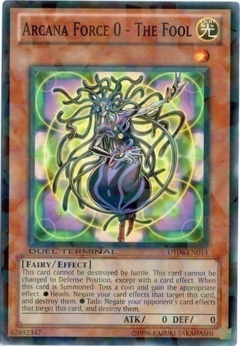 Arcana Force 0 - The Fool - DT06-EN014 Duel Terminal Normal Parallel Rare Limited Edition