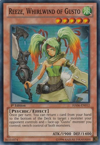 Reeze, Whirlwind of Gusto - DT06-EN027 Common Limited Edition