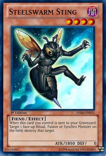 Steelswarm Sting - DT06-EN030 Rare Limited