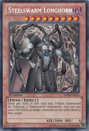 Steelswarm Longhorn - DT06-EN031 Super Rare Limited