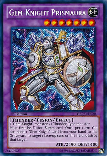 Gem-Knight Prismaura - DT06-EN036 Duel Terminal Super Parallel Rare Limited Edition