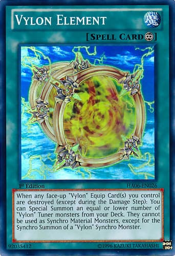 Vylon Element - DT06-EN044 Duel Terminal Normal Parallel Rare Limited Edition