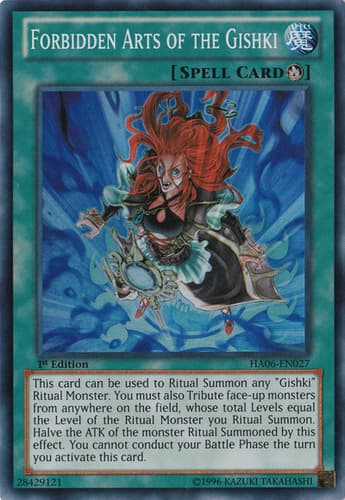 Forbidden Arts of the Gishki - DT06-EN045 Duel Terminal Normal Parallel Rare Limited Edition