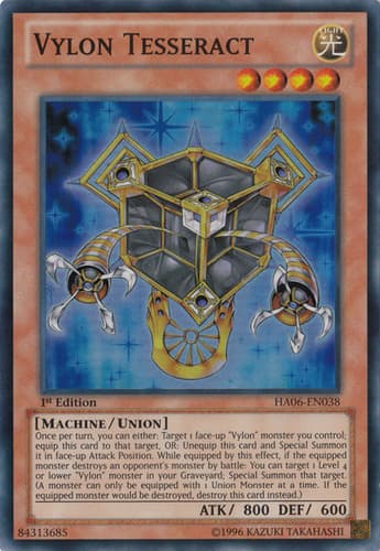 Vylon Tesseract - DT06-EN074 Duel Terminal Normal Parallel Rare Limited Edition