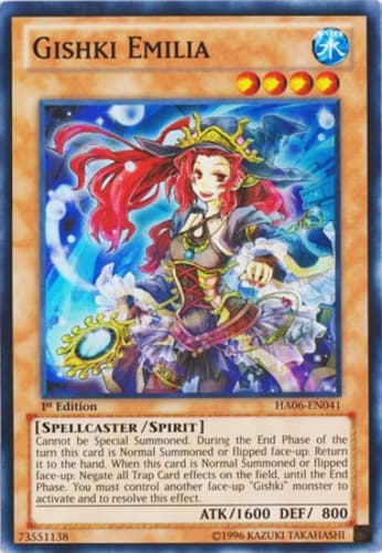 Gishki Emilia - DT06-EN077 Rare Limited