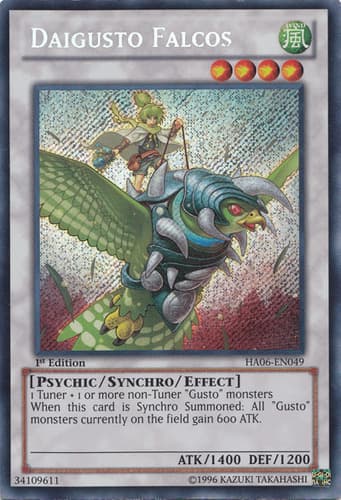 Daigusto Falcos - DT06-EN085 Duel Terminal Super Parallel Rare Limited Edition