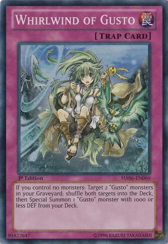 Whirlwind of Gusto - DT06-EN100 Duel Terminal Normal Parallel Rare Limited Edition